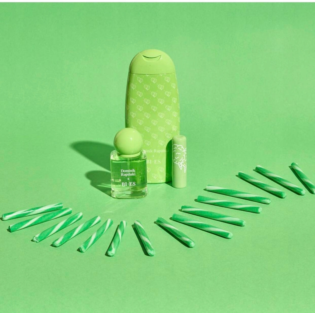 SET Perfume Gel Lipstick GREEN Dominik Rupiński Packaging status original