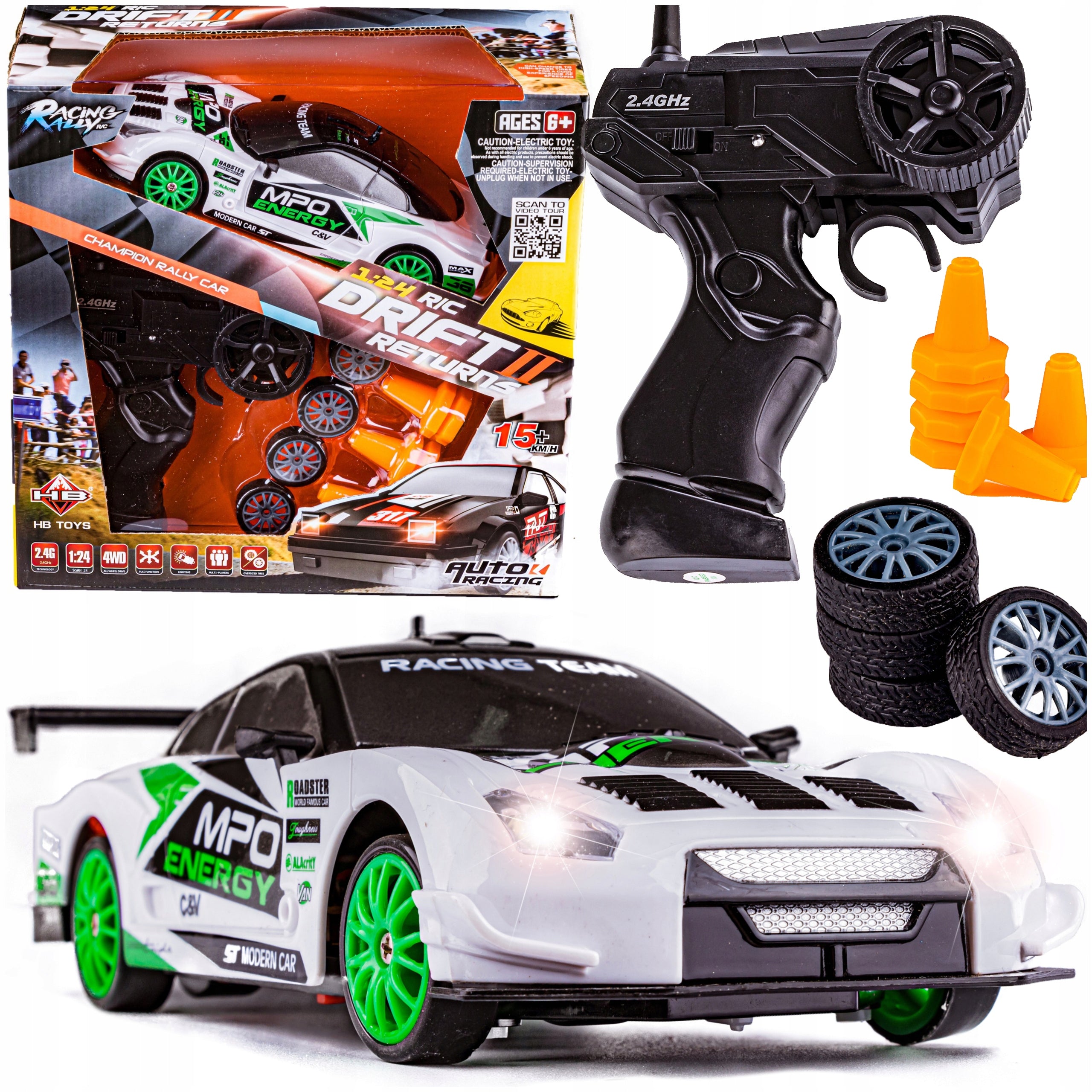 SET RC Car REMOTE CONTROLLED 4x4 Auto for REMOTE CONTROL for Nissan GT DRIFT EAN (GTIN) 5904659205586