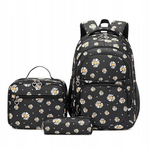 SET SCHOOL BACKPACK GIRLS SMALL DAISY