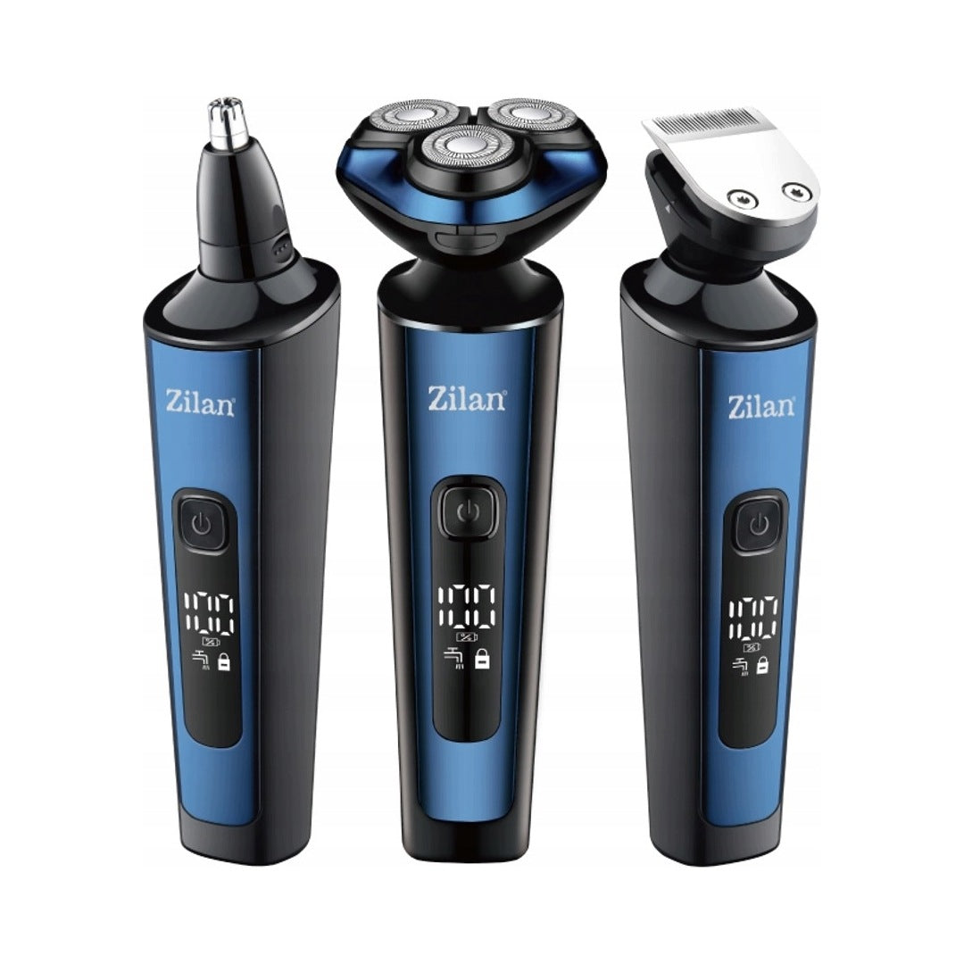 SET SHAVER TRIMMER 6IN1 FOR BEARD NOSE HAIR CLIPPER