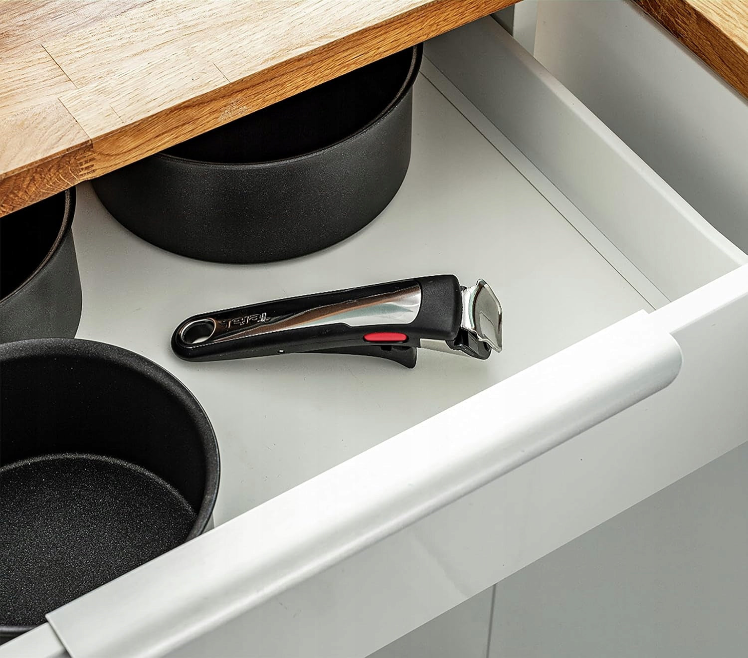 SET TEFAL INGENIO FRYING PAN WOK 28CM + 2 POTS 16/20 + HANDLE GAS 4 EL. Color multicolor