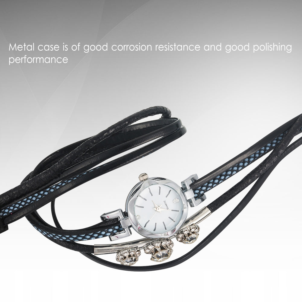 SET WATCH + BRACELET BLACK ELEGANT WOMEN Packaging status original