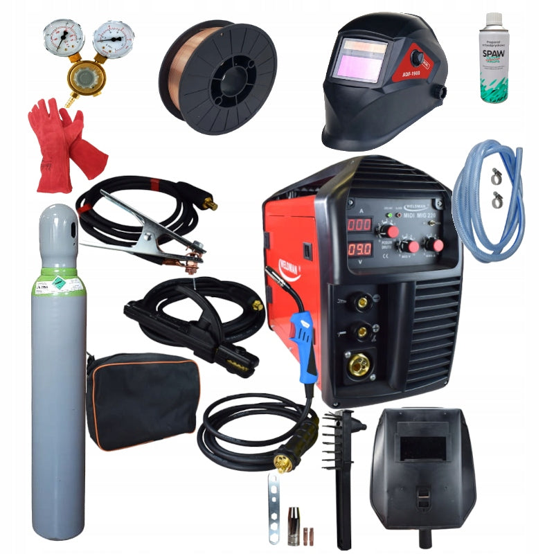 SET WELDING MACHINE WELDMAN MIG MIDI 220