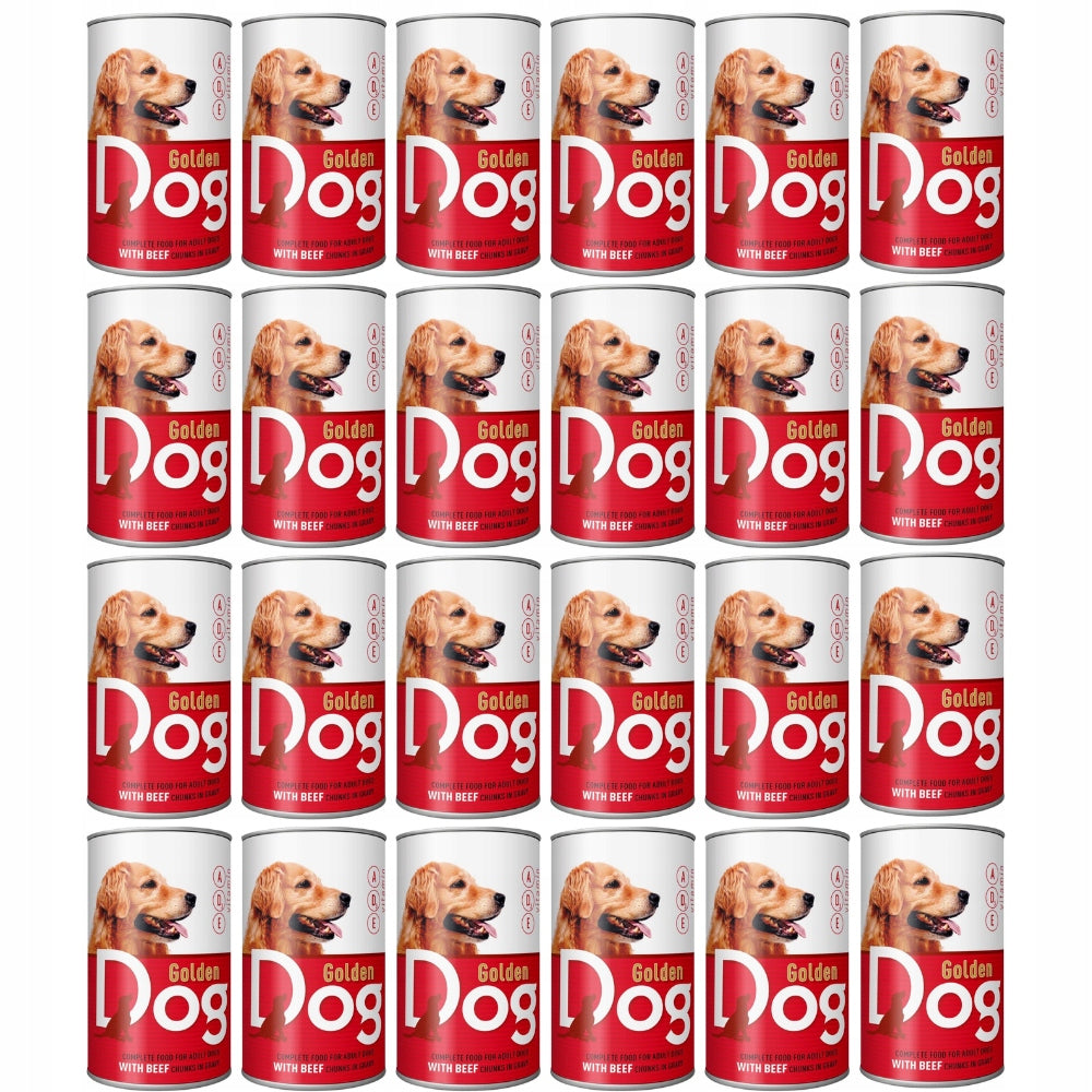 SET Wet food for dogs Golden Dog Beef 24 x 415g Brand Golden Dog