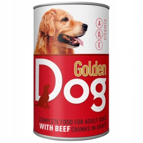 SET Wet food for dogs Golden Dog Beef 24 x 415g Product weight 0.415 kg