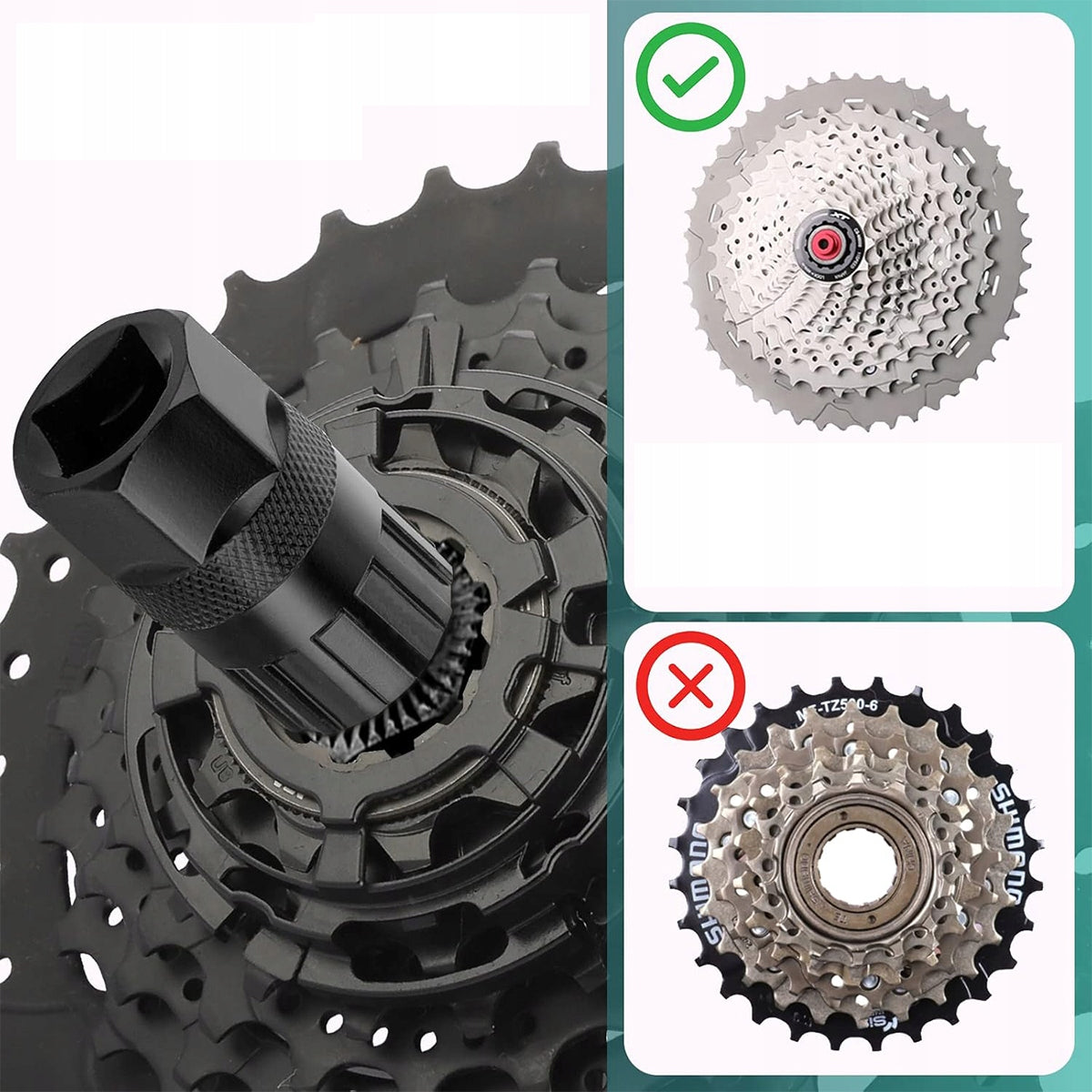 SET Wrench Bat Bacik For Unscrewing Cassette Sprockets For BICYCLE Brand no brand