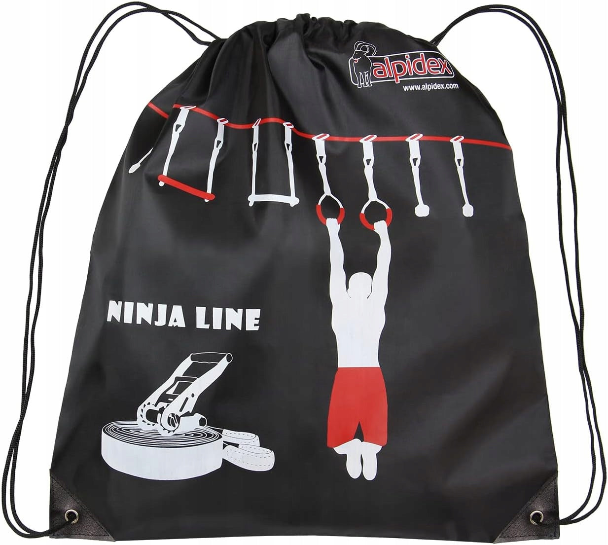 SET XXL 15M ROPE PARK OBSTACLE COURSE SLACKLINE FOR CHILDREN AND ADULTS EAN (GTIN) 5906063510683