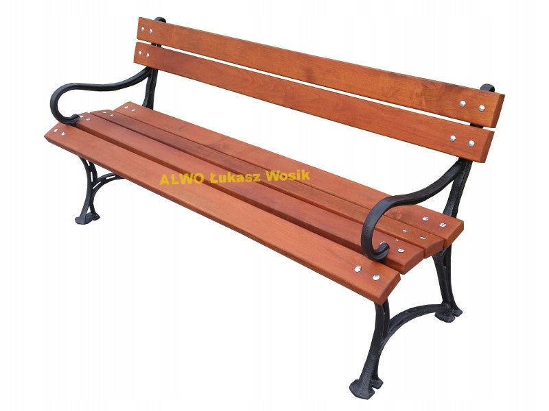 SET of garden furniture 150 cm garden furniture with armrest CAST IRON LEGS Line prosta