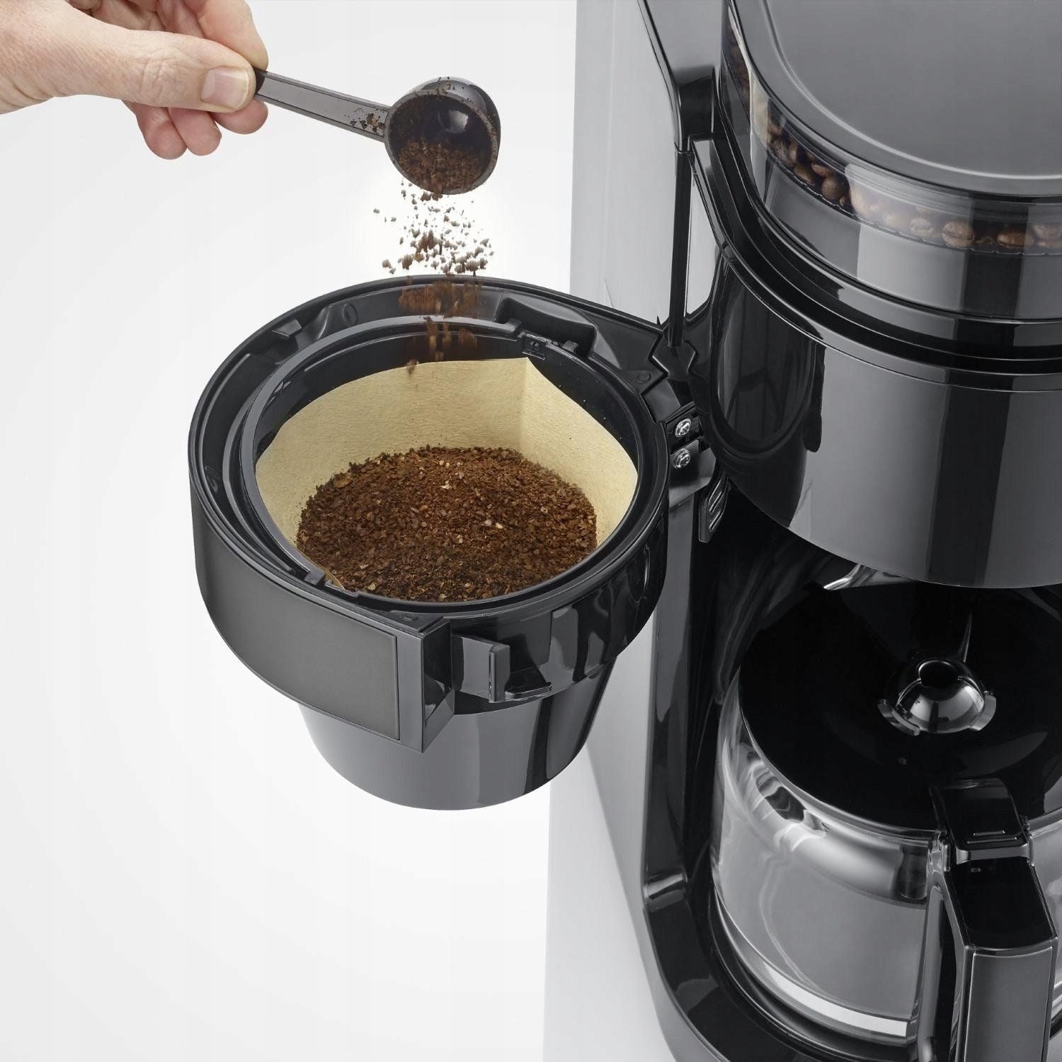 SEVERIN KA 4830 overflow coffee maker with grinder 900W 1,25L glass Manufacturer code 10004830000