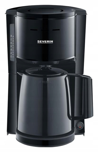 SEVERIN KA 9306 overflow coffee maker 1000W thermos 1L 8 cups black Packaging status original