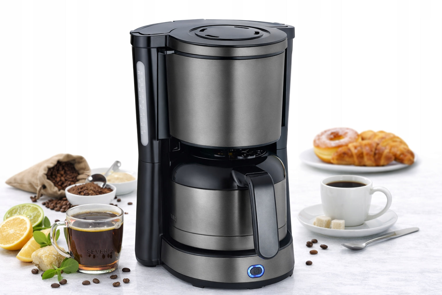SEVERIN KA 9343 Overflow coffee maker with thermos 1000W to 12 cups