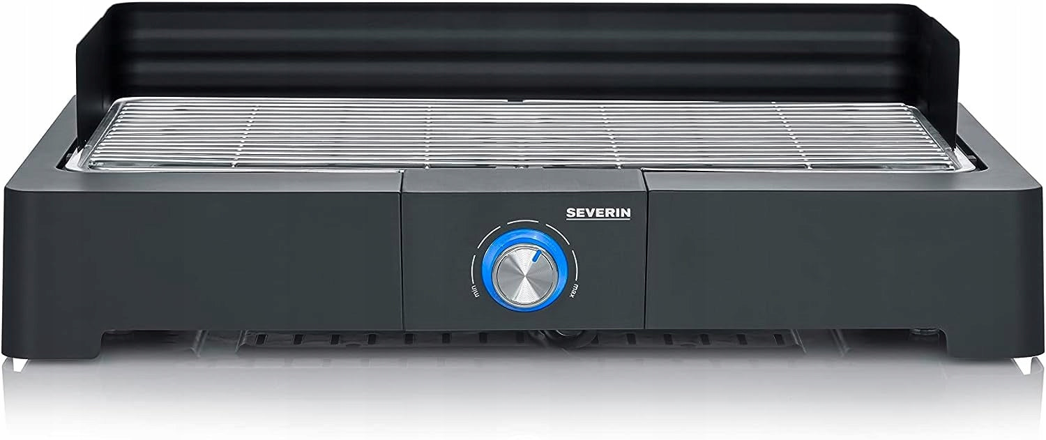 SEVERIN PG 8565 electric table grill 2200W steel grate SafeTouch Temperature control yes