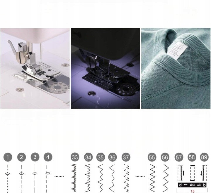 SEWING MACHINE HOME MECHANICAL SOLID 59 PROGRAMS FHSM-705+FREEBIES Brand LynkCust