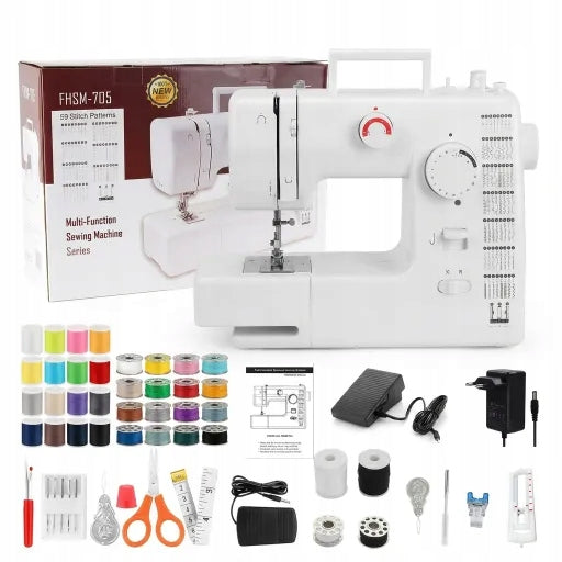 SEWING MACHINE HOME MECHANICAL SOLID 59 PROGRAMS FHSM-705+FREEBIES Packaging status original
