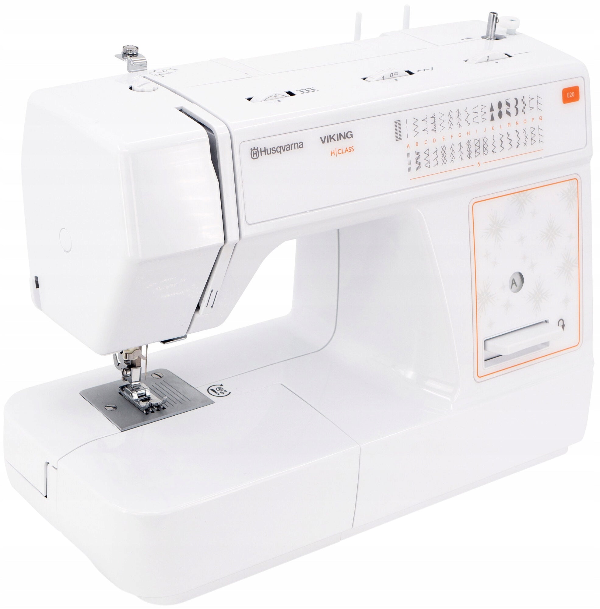 SEWING MACHINE HUSQVARNA VIKING E 20 + EQUIPMENT 32 PROGRAMS Model Viking E 20