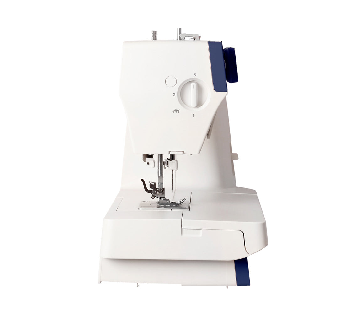SEWING MACHINE JANOME 1522 BL 25 STITCHES WITH THREADER SET EQUIPMENT Dominant color blue