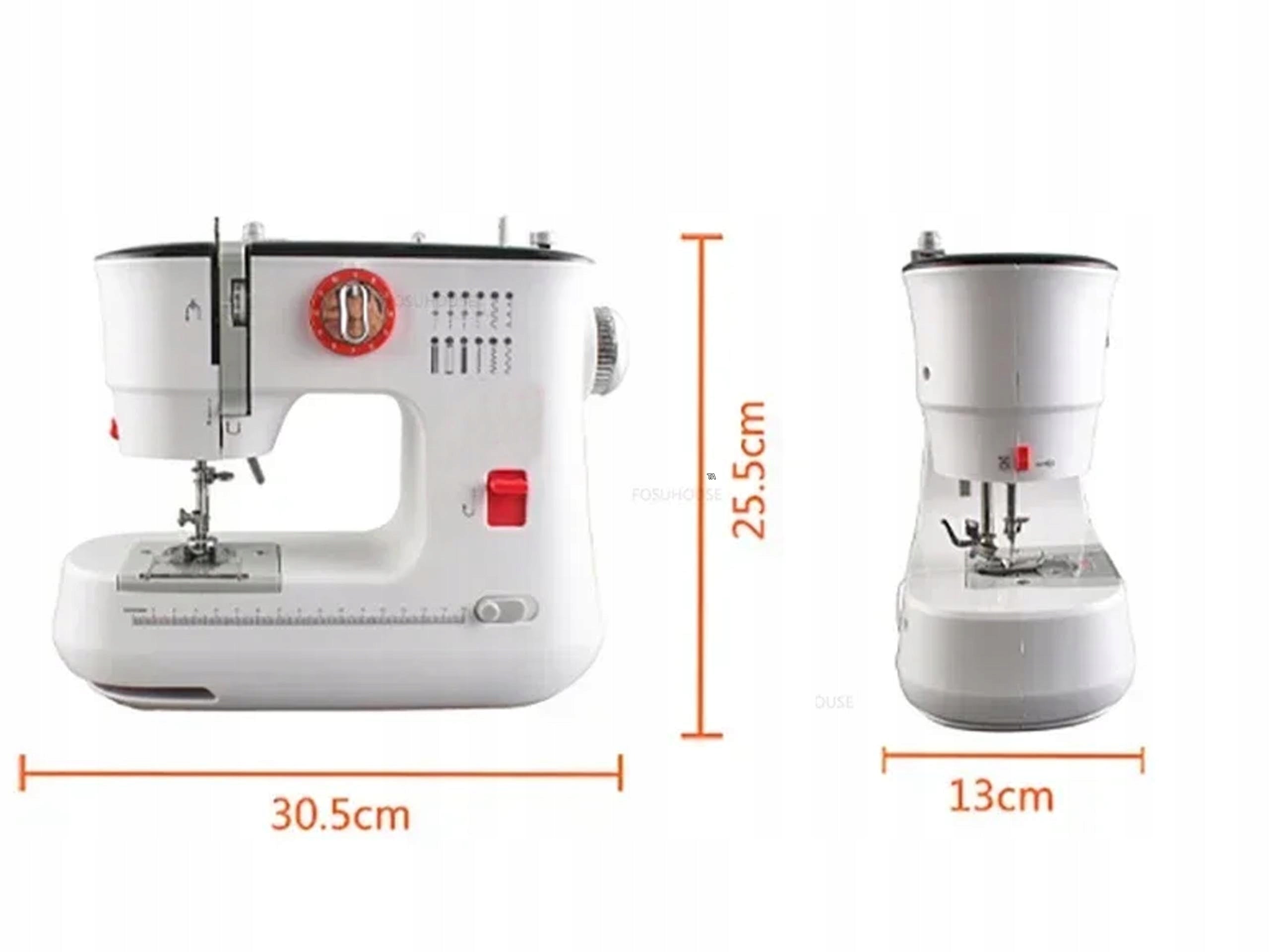 SEWING MACHINE PORTABLE HOME ACCESSORIES PORTABLE 12 STITCHES WITH PEDAL Product weight with unit packaging 0.6 kg