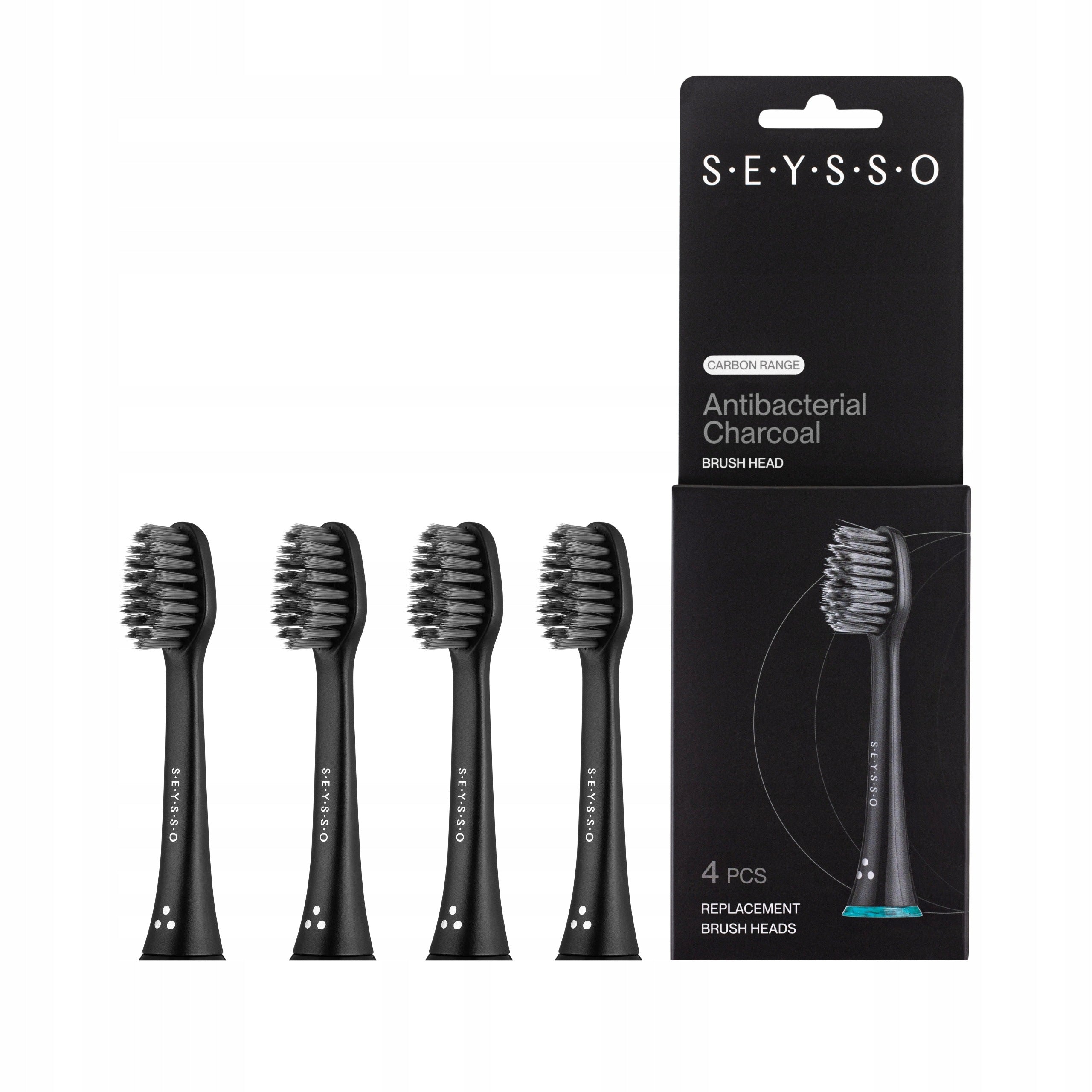 SEYSSO Carbon Antibacterial Active Carbon Brush Tips 4 Pcs