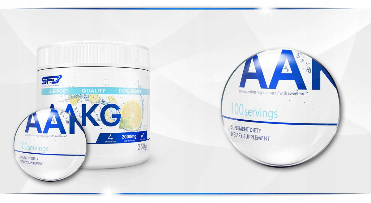 SFD AAKG 250g ARGININE TAURINE ENERGY PUMP STIMULATION REGENERATION STRENGTH Expiration date at least 1 month from the date of purchase