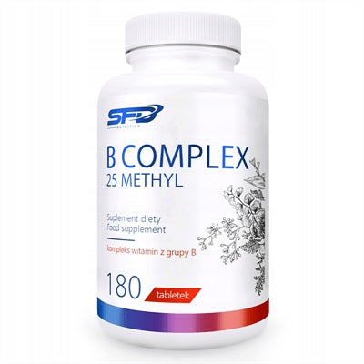 SFD B COMPLEX 25 METHYL 180TAB FATIGUE STRESS NERVES SKIN HEART HEALTH