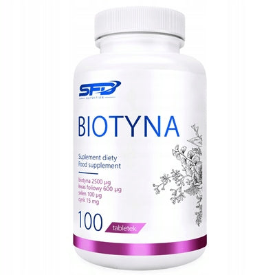 SFD BIOTIN 100 TAB BEAUTIFUL HAIR NAILS SKIN SHINY HAIR ZINC
