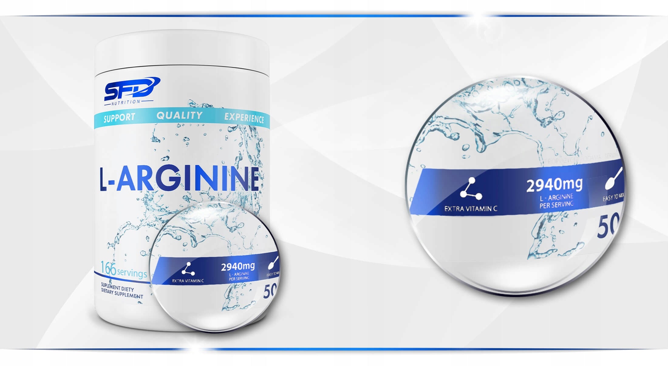 SFD L-ARGININE 500g AMINO ACIDS STRENGTH AAKG ARGININE ENDURANCE STIMULATION Expiration date at least 1 year from the date of purchase