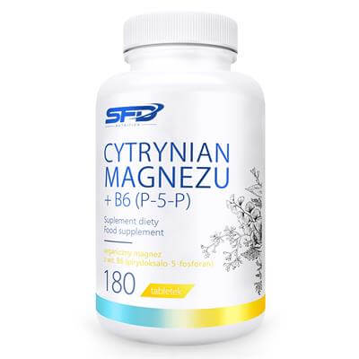 SFD MAGNESIUM CITRATE + VITAMIN B6 (P-5-P) 180 TABLETS CONTRACTIONS NERVOUS STRESS