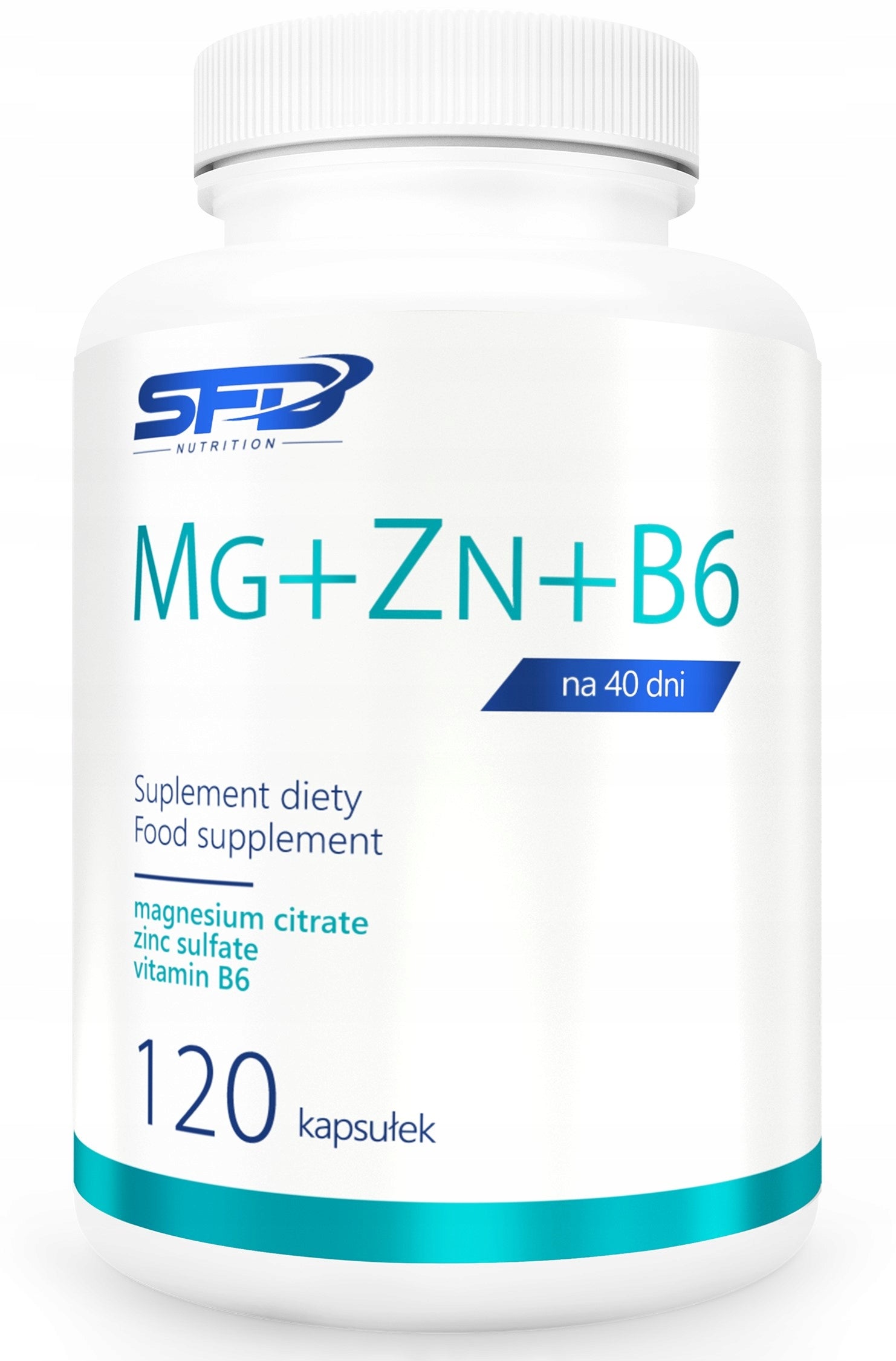 SFD MG + ZN + B6 120 CAPSULES MAGNESIUM ZINC VITAMIN B6 NERVOUS SYSTEM MUSCLES