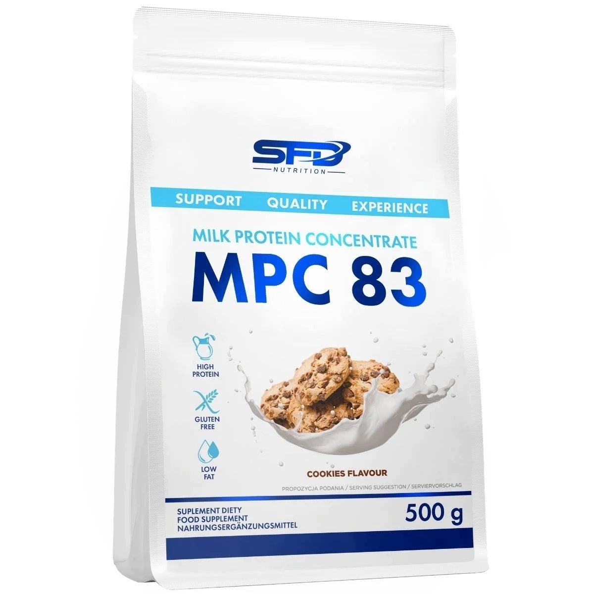 SFD NUTRITION MPC 83 500 g COOKIE MILK PROTEIN CONCENTRATE PROTEIN CONDITIONER