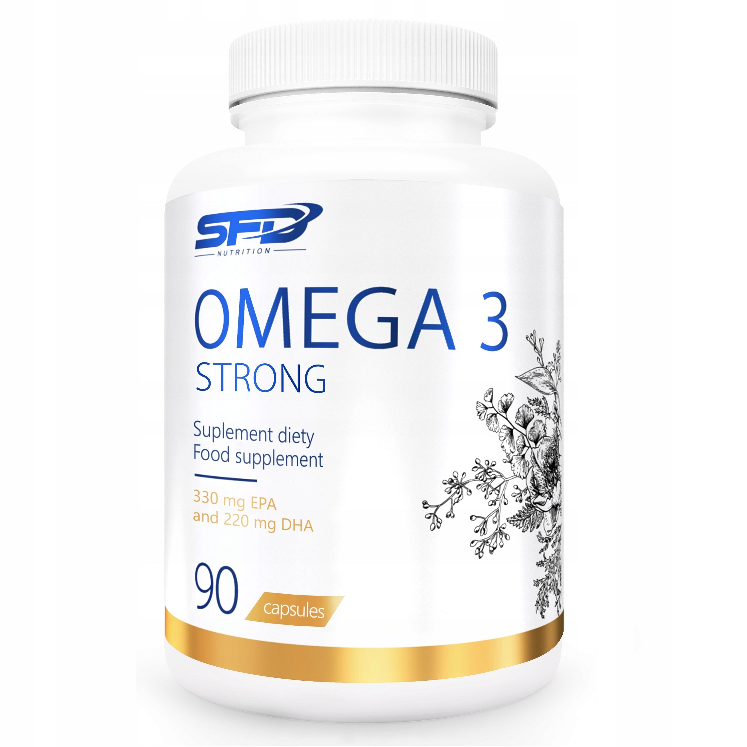 SFD OMEGA 3 STRONG 90 CAPSULES 330 EPA + 220 DHA + VITAMIN E VISION HEART