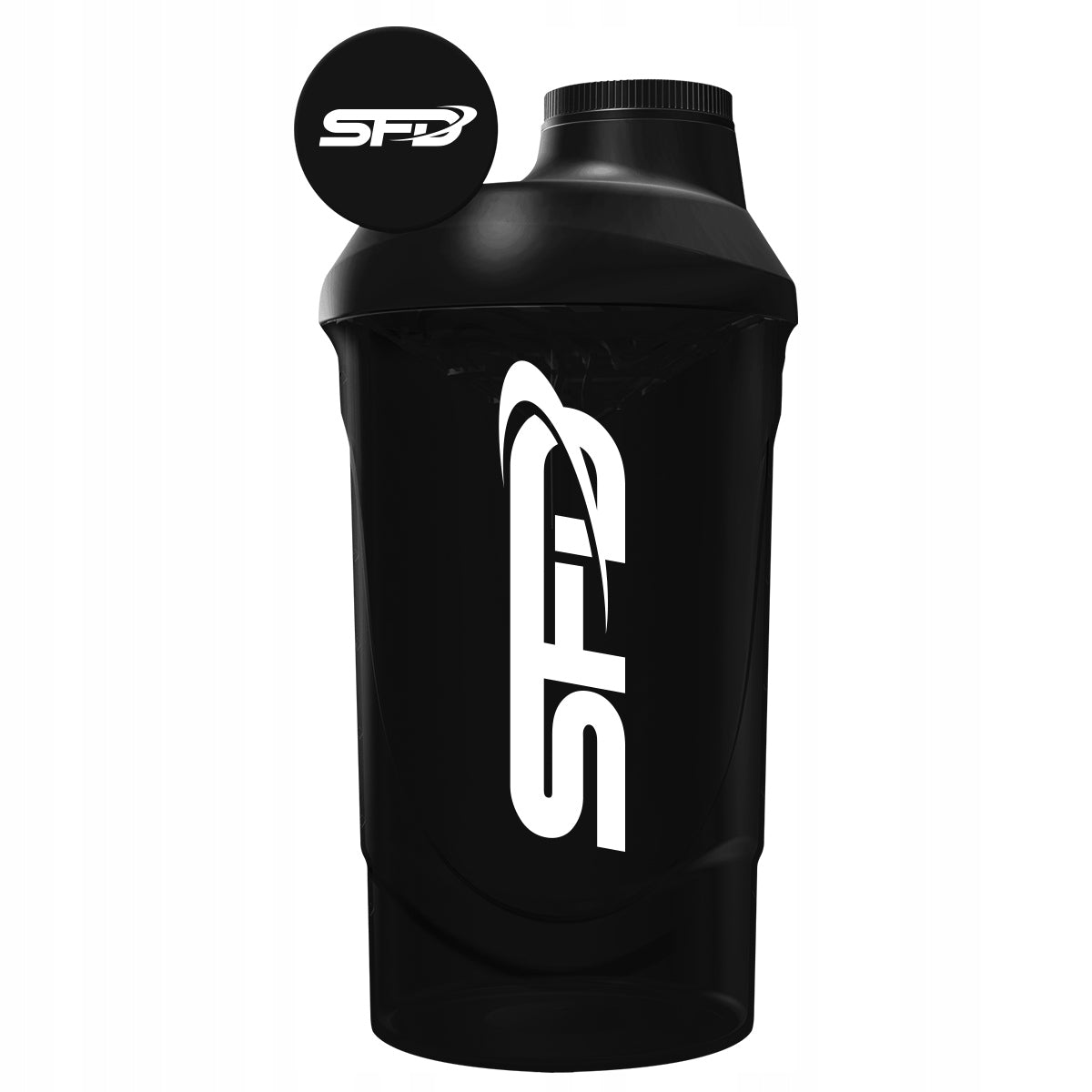 SFD SHAKER WAVE 600ml BLACK SEALED SHAKER SHAKE PROTEIN SHAKER