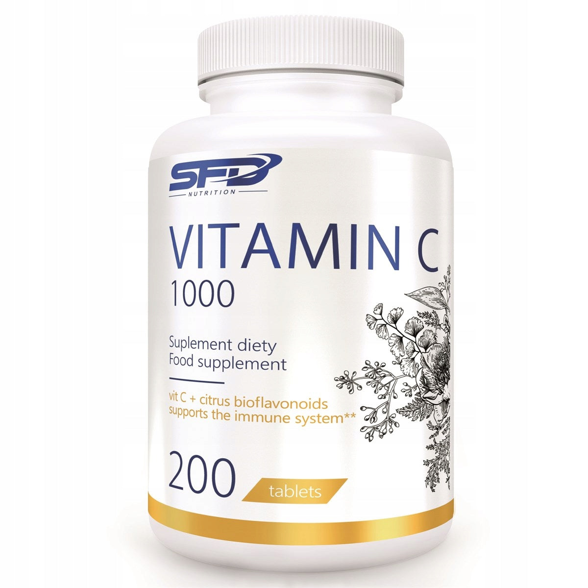 SFD VITAMIN C 200tab VITAMIN C L-ASCORBIC ACID IMMUNITY VIRUSES HEALTH