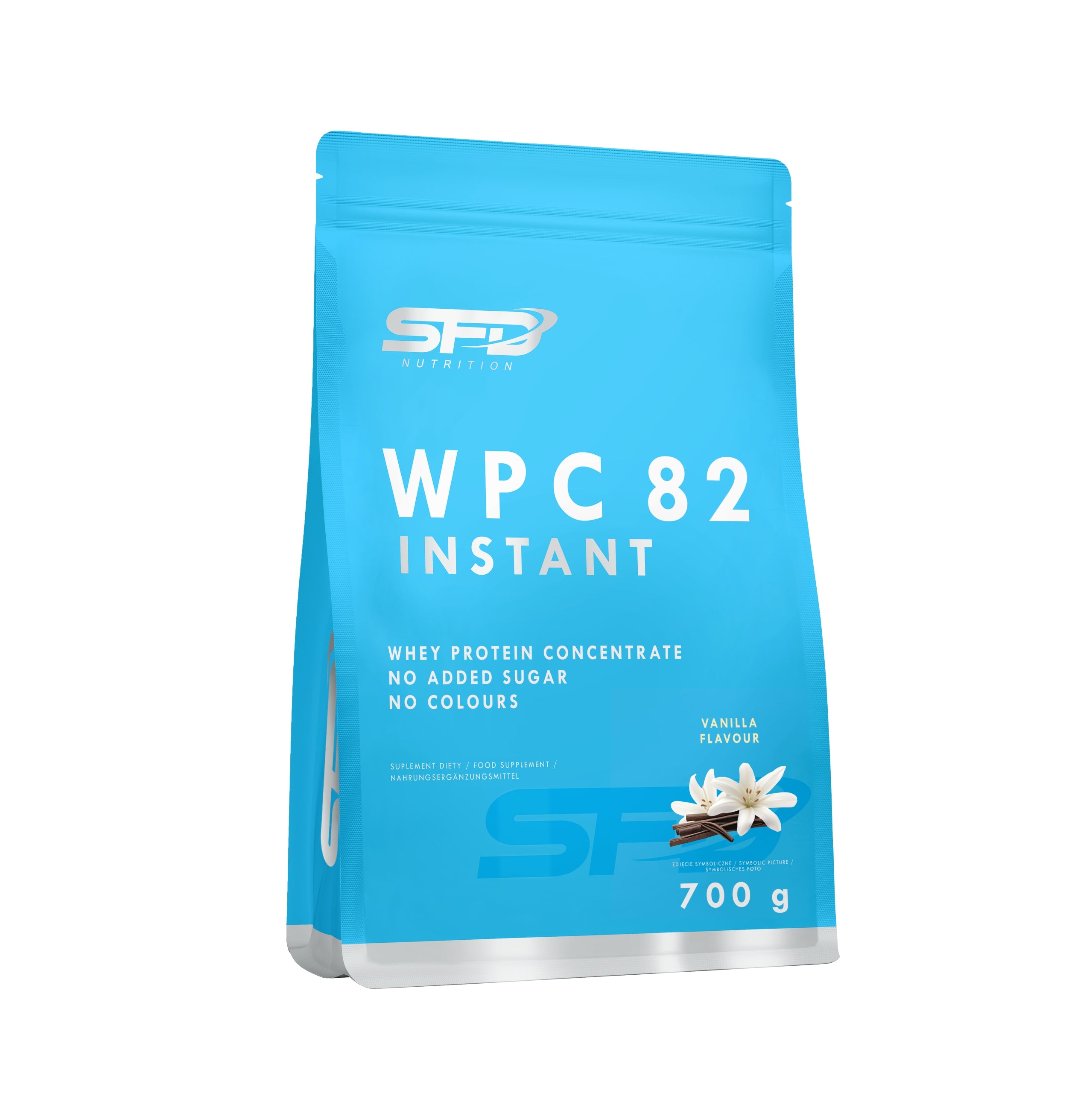 SFD WPC 82 INSTANT 700g VANILLA WHEY PROTEIN WITHOUT SUGAR BONE MUSCLES