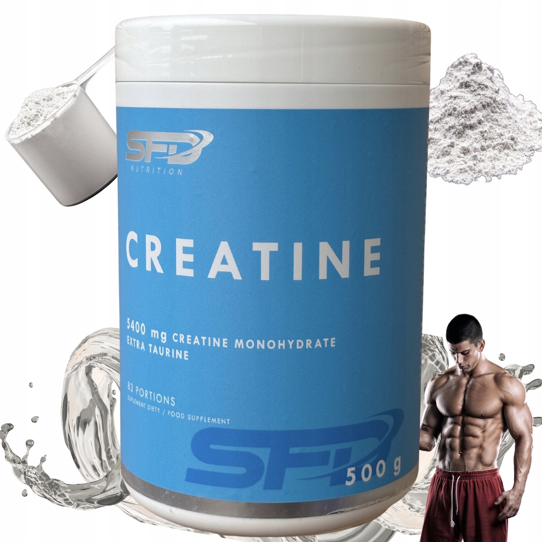 SFD creatine monohydrate 500g tasteless natural pure 83 servings set
