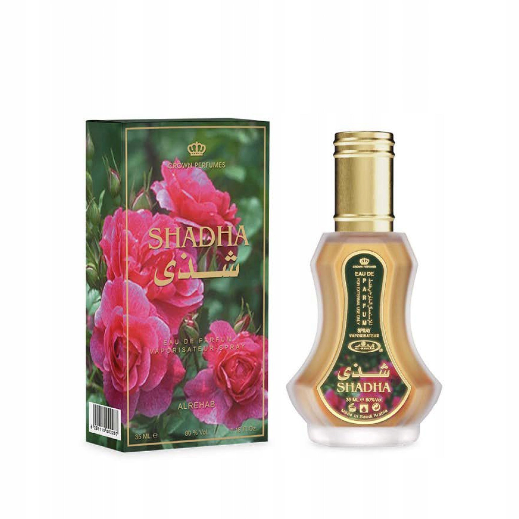 SHADHA ARABIC FLORAL PERFUME ROSE JASMINE 35 ml AL REHAB EDP Packaging status original