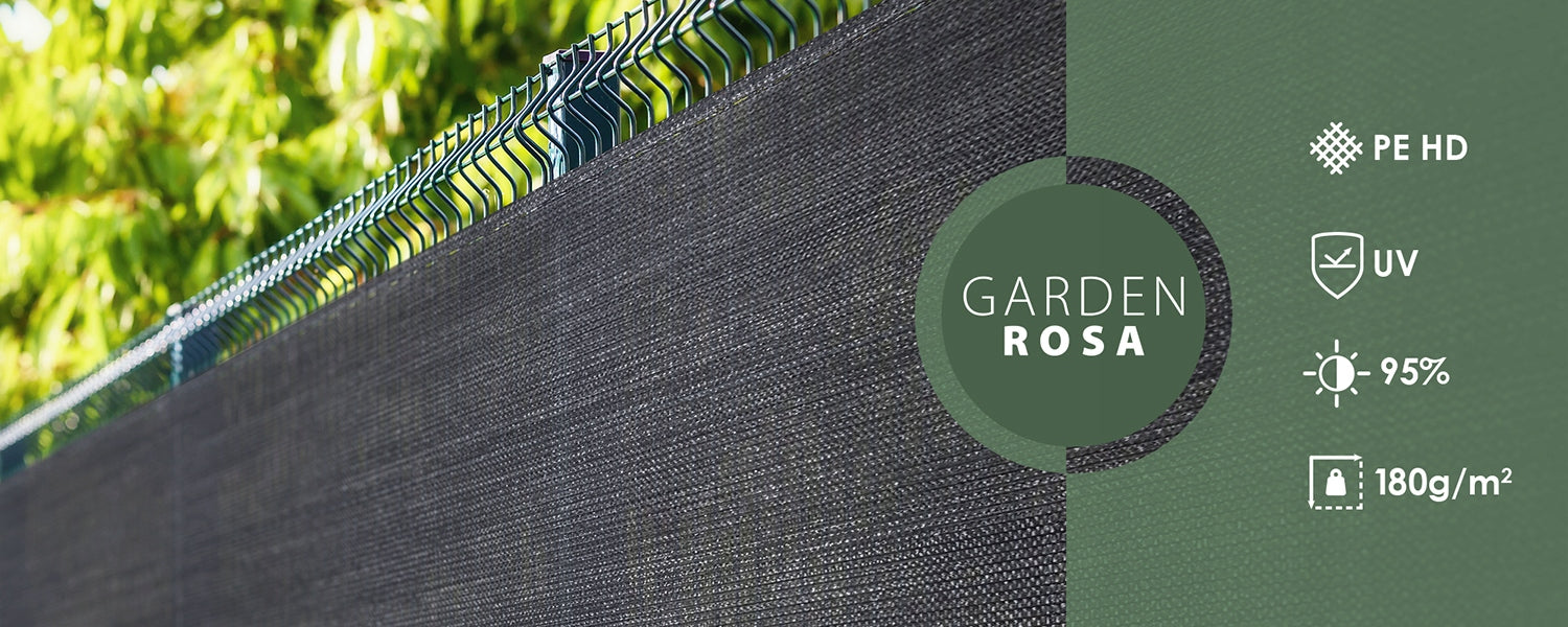 SHADING MESH 95% UV MASKING COVER 1,5x50m 180g/m FOR FENCE Height 1.5 m
