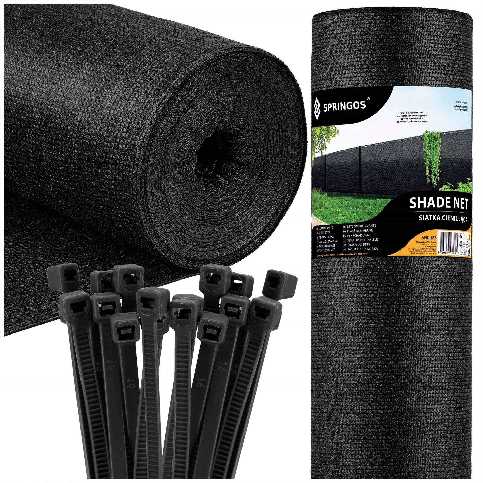 SHADING MESH MASKING COVER 1,5x10m FENCE COVER 90% + UV Manufacturer code SN0040