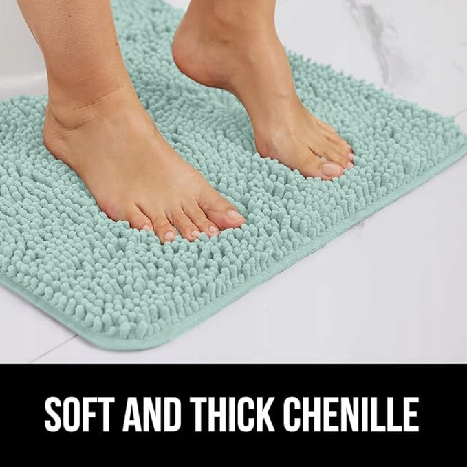 SHAGGY BATHROOM RUG Rectangular 53x87cm Anti-slip Pistachio Rug EAN (GTIN) 5907649970181