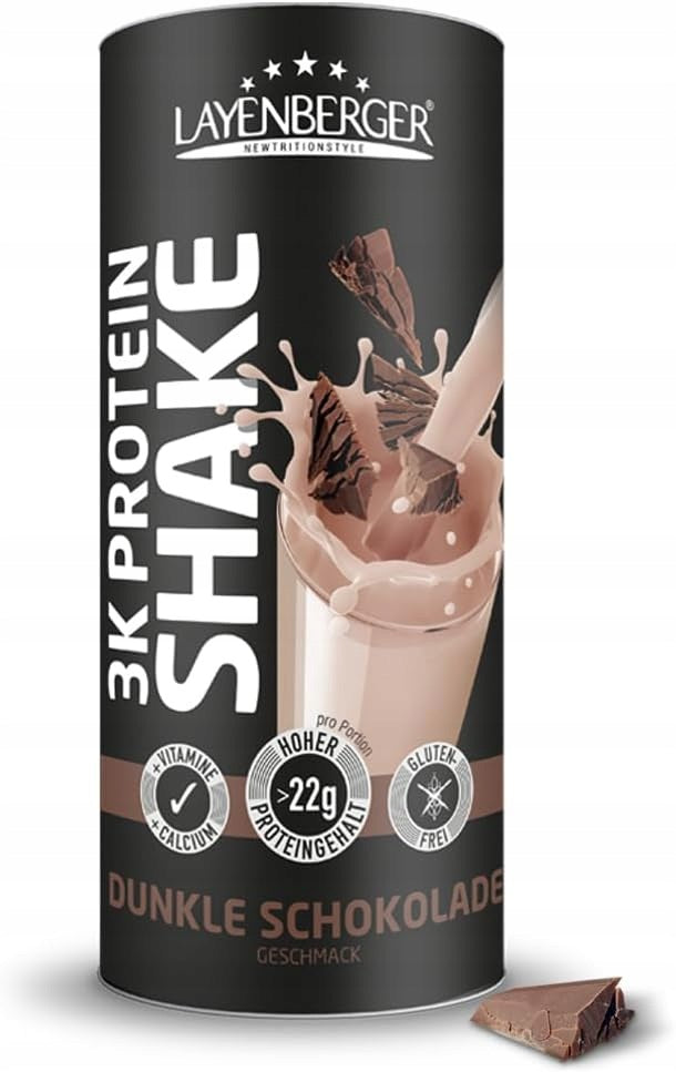 SHAKE DARK CHOCOLATE PROTEIN SUPPLEMENT LAYENBERGER 3K PROTEIN 360G Expiration date at least 1 year from the date of purchase
