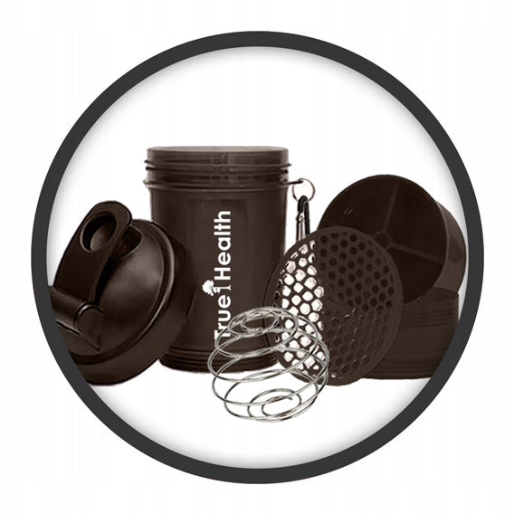 SHAKER 400 ml SPORTS SHAKER FOR CONDITIONERS PROTEIN SEALED WATER BOTTLE TRUE HEALTH Manufacturer code 5903140697787