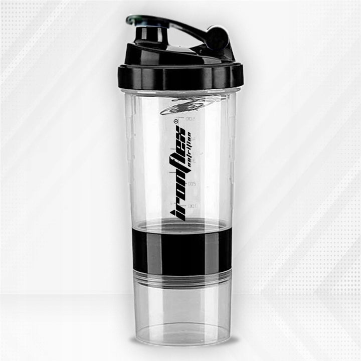 SHAKER 500ml IronFlex sealed SHAKER for nutrients with PROTEIN container Volume 500 ml