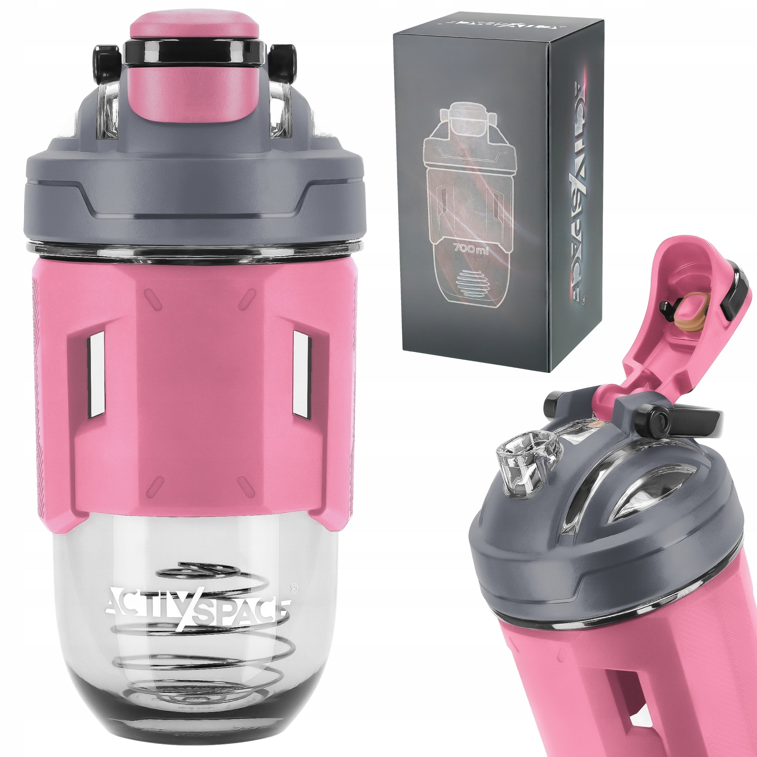 SHAKER 700ML FOR NUTRIENTS SHAKER SPORTS WATER BOTTLE SEALED TRITAN BPA GYM