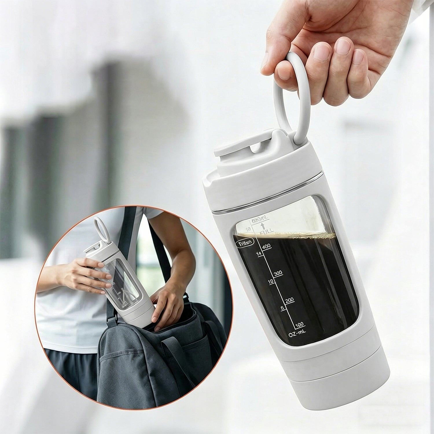 SHAKER BLENDER FOR PROTEINS ELECTRIC MIXER FOR SHAKE USB 1200MAH 630ML Brand no brand