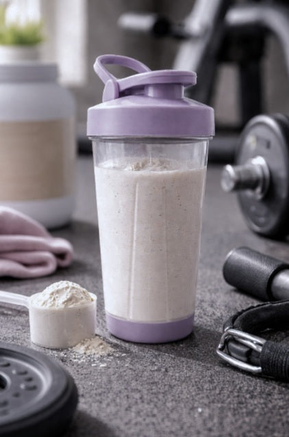 SHAKER WATER BOTTLE SEALED FOR PROTEIN CONDITIONERS FOR GYM PURPLE 760ML Color purple