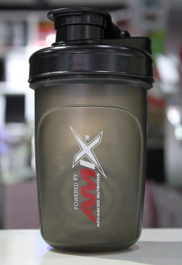 SHAKER WITH BALL 300 ML in mini version - 5 colors black SHAKER - for conditioners Manufacturer code Shaker 300ml z kulką Amix do białka czarny