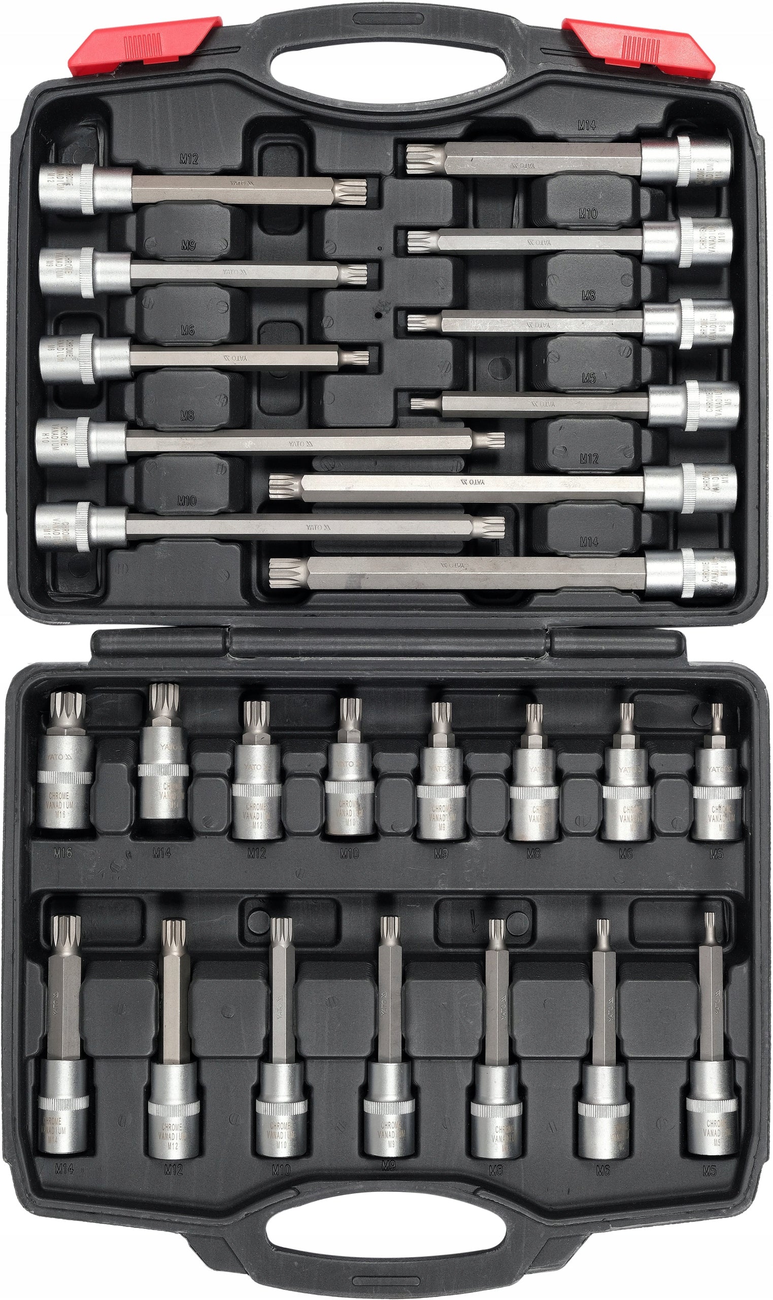 SHANK WRENCHES 1/2'' M5-M16 SPLINE 26 EL. WRENCH SET YATO Manufacturer code YT-77542