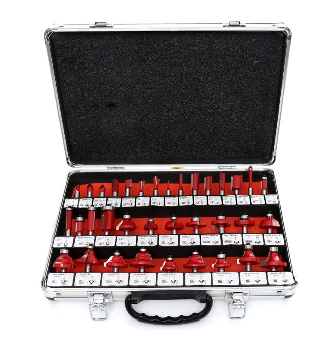 SHAPED WOOD CUTTERS BEARING 35 EL SET OF CUTTERS SUITCASE SET Brand no brand