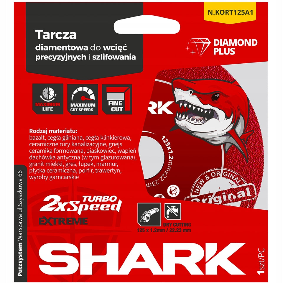 SHARK Extreme diamond blade for precision indentations and grinding 125mm Packaging status original