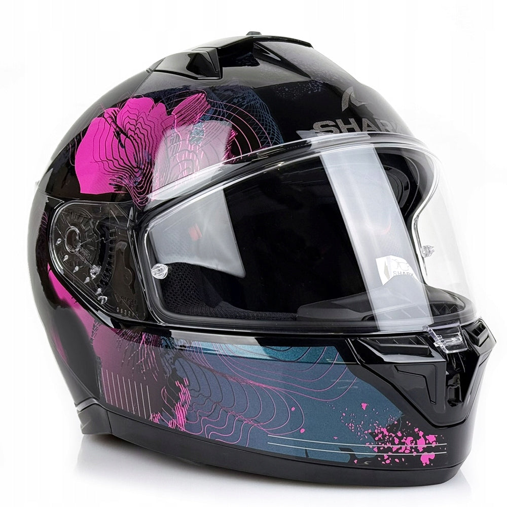 SHARK INTEGRAL HELMET D-SQUAL 3 LADY MAYFER BLACK/BLUE/PINK GLASS S Manufacturer Shark