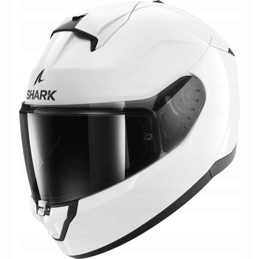 SHARK INTEGRAL MOTORCYCLE HELMET WITH RIDILL 2 BLEND, GLOSS WHITE M